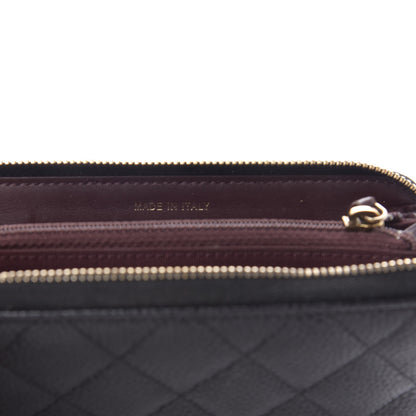Chanel Caviar Quilted Medium Zip Around Wallet Black 7 of 10