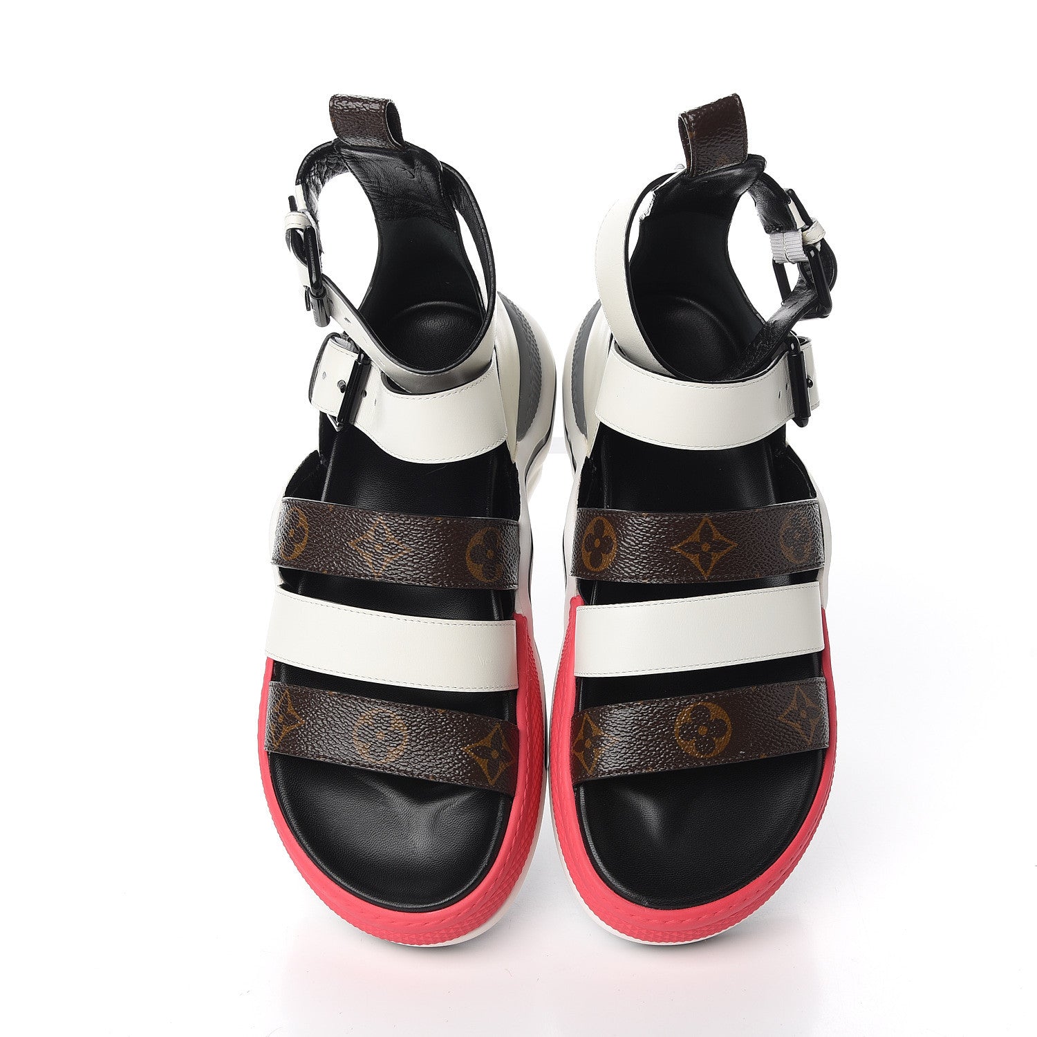 Louis Vuitton Patent Monogram LV Archlight Sandal 36.5 White 5 of 10