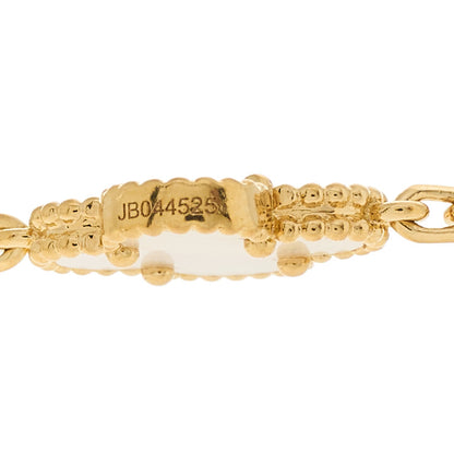 Van Cleef & Arpels 18K Yellow Gold Mother of Pearl 20 Motifs Vintage Alhambra Necklace 6 of 8