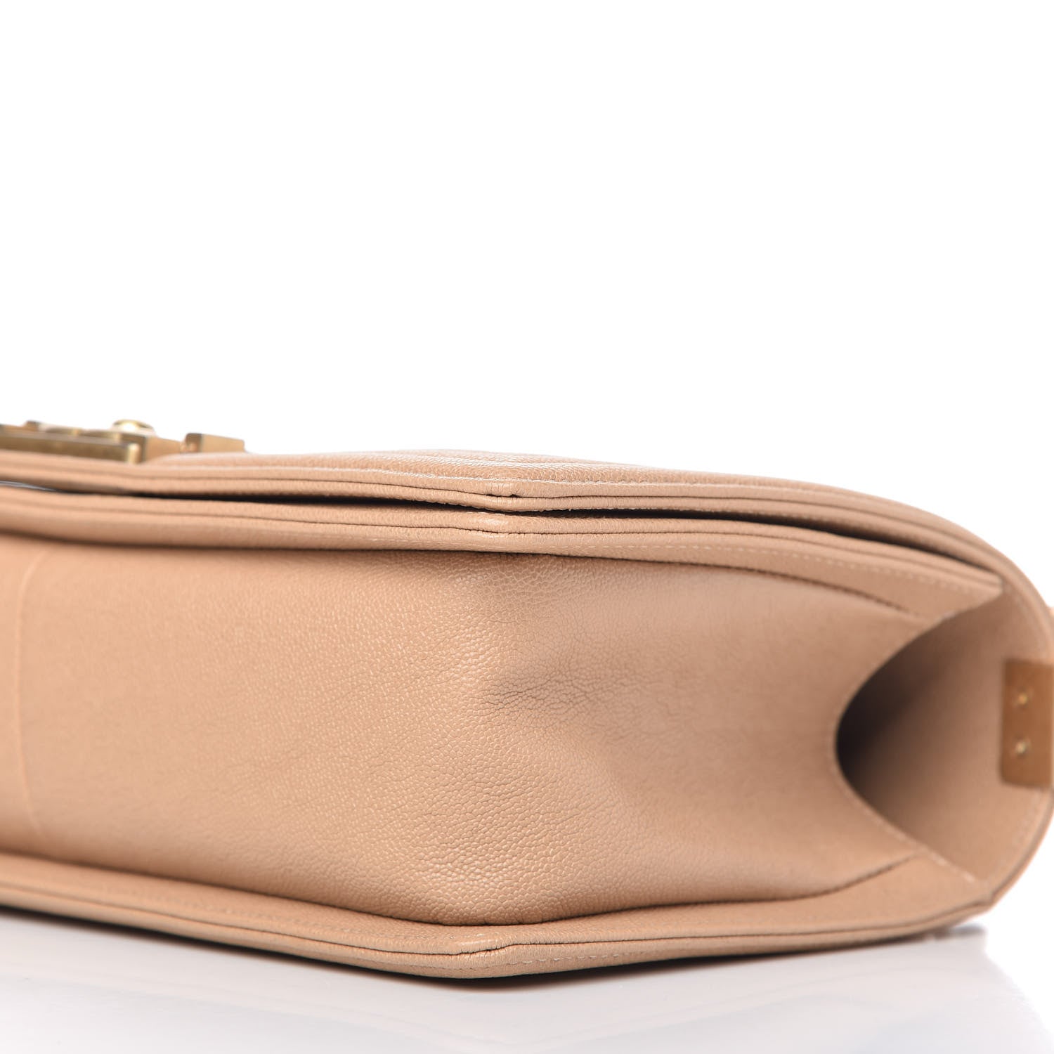 Chanel Caviar Quilted Medium Boy Flap Beige 7 of 10