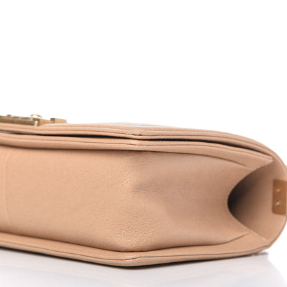 Chanel Caviar Quilted Medium Boy Flap Beige 7 of 10