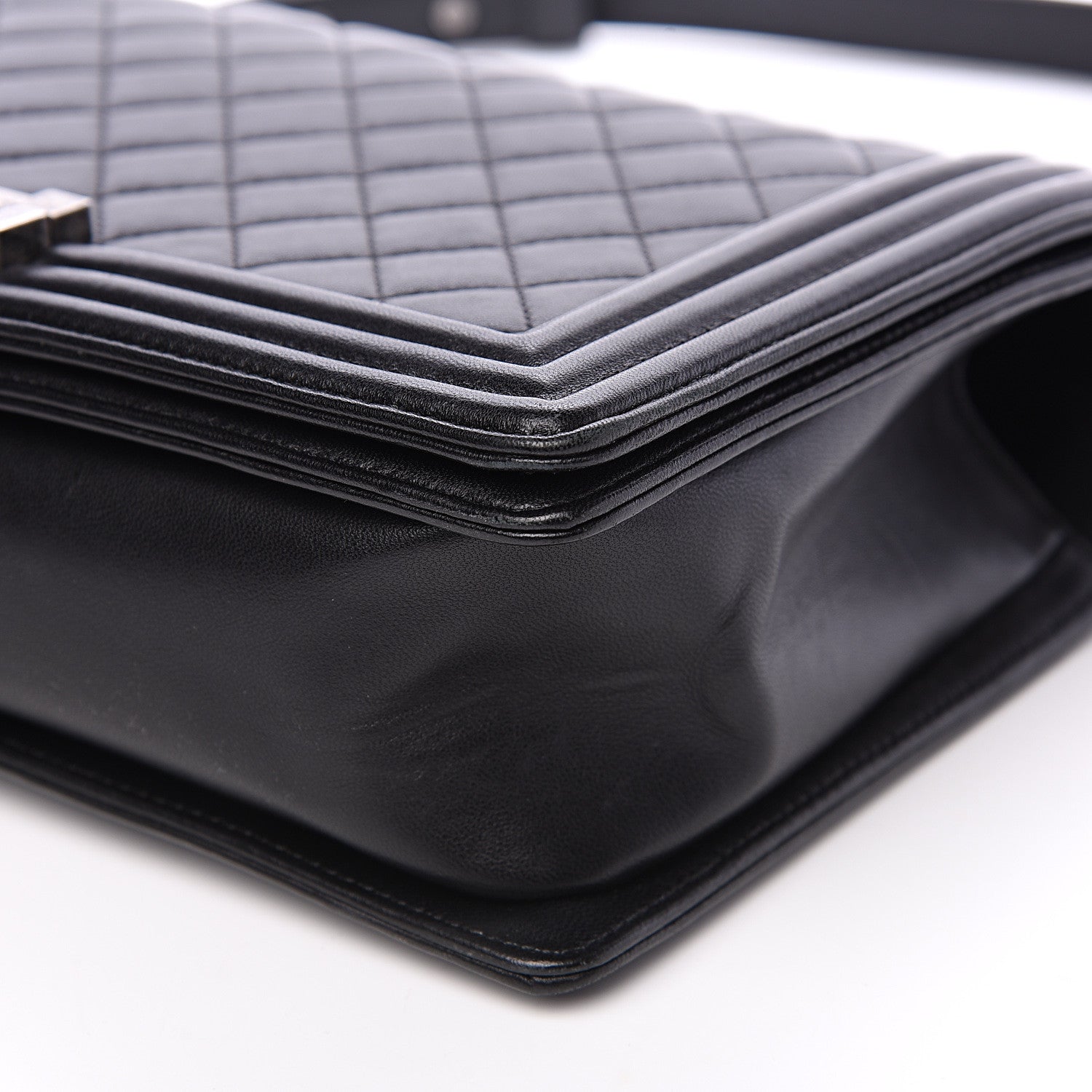 Chanel Lambskin Quilted New Medium Boy Flap Black 9 of 10