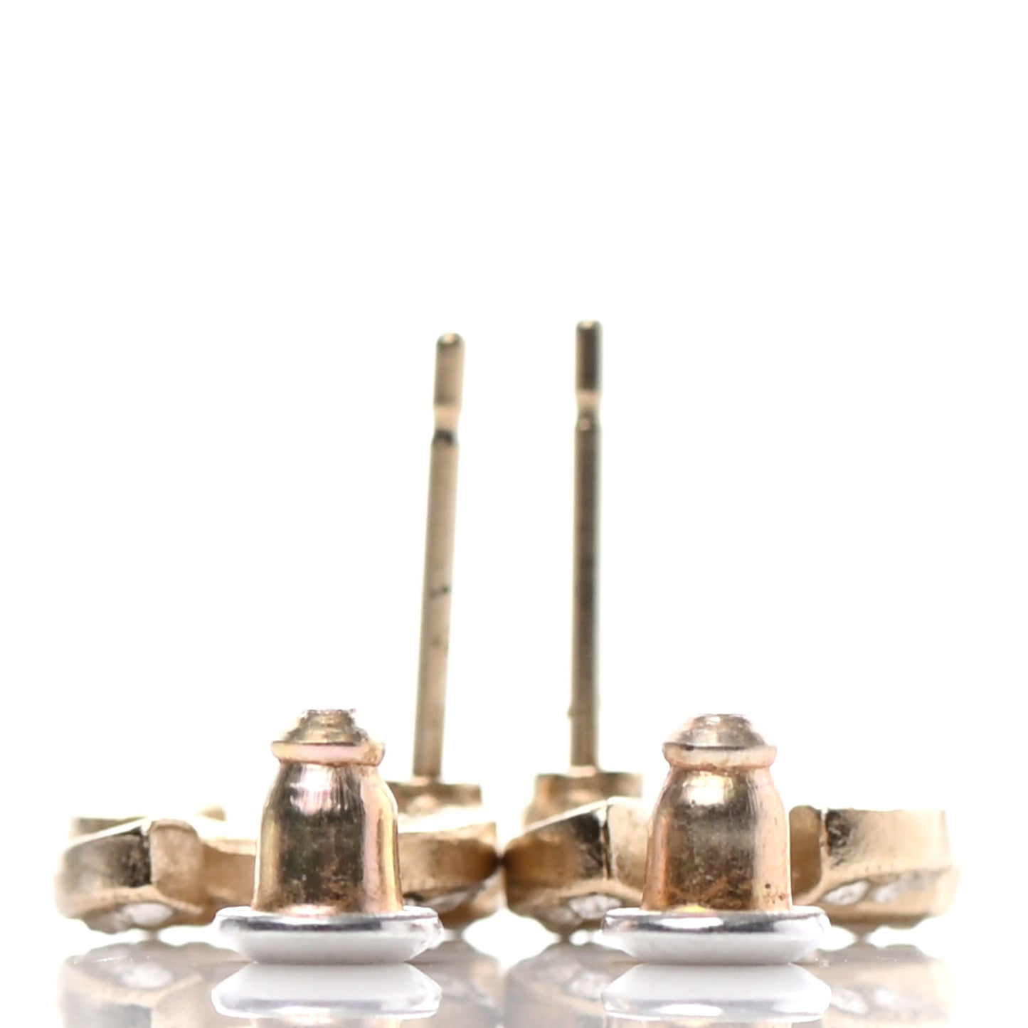 Crystal CC Earrings Gold