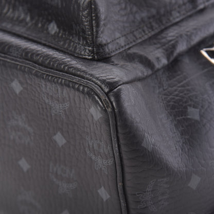 MCM Visetos Medium Side Studs Stark Backpack Black 15 of 18