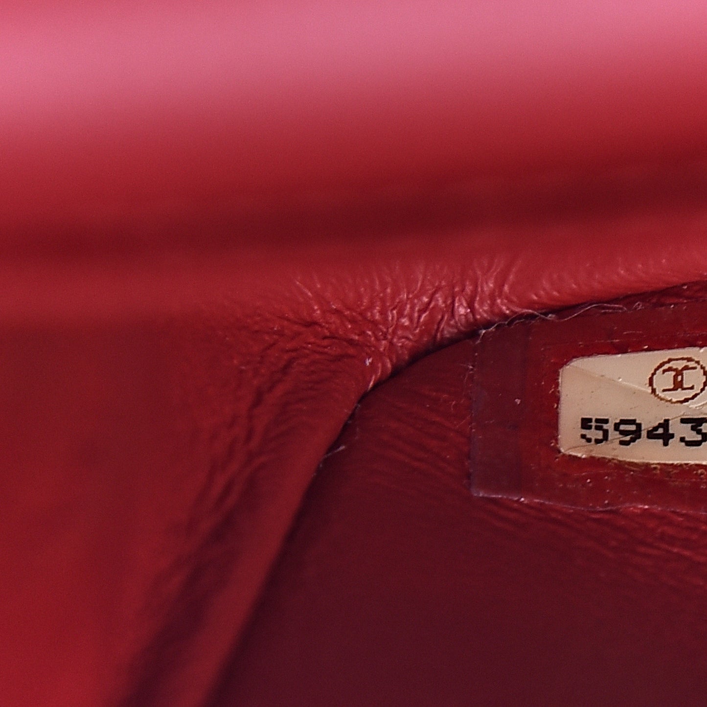 Jersey Quilted Medium Double Flap Bijoux Chain Red