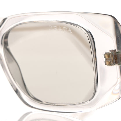 Prada Acetate Symbole Sunglasses SPR 17W Transparent Gold 8 of 8