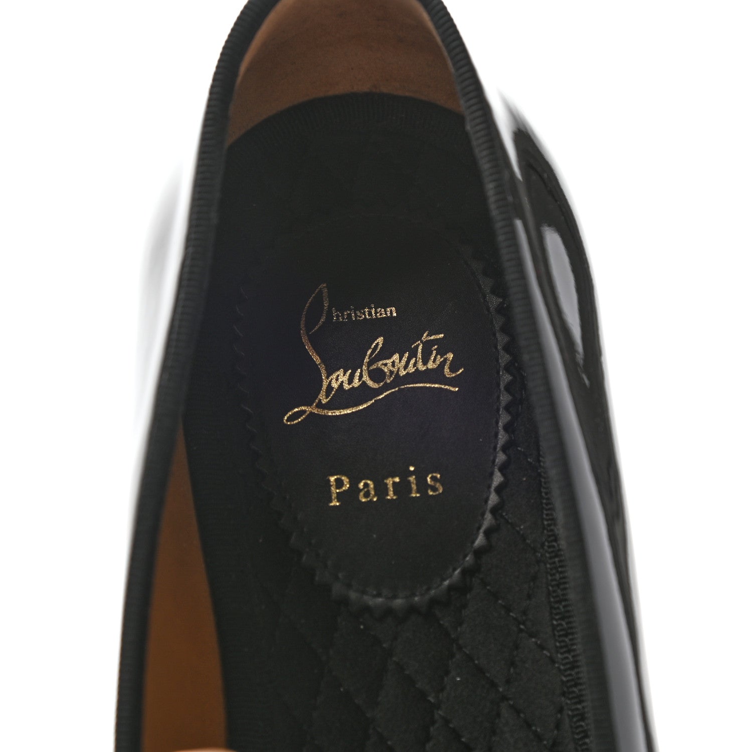 Christian Louboutin Patent Mens Vittorio Loafers 44 Black 7 of 7