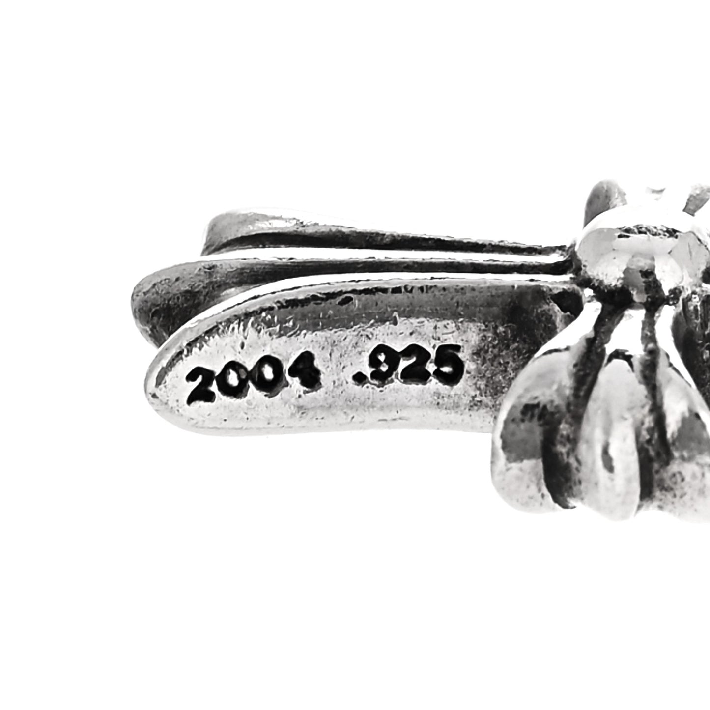 Sterling Silver Diamond Baby Fat Cross Pave Pendant