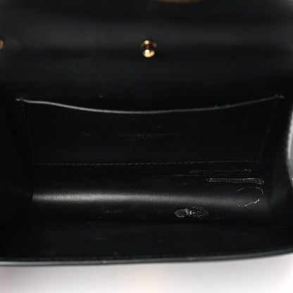 Dolce & Gabbana Smooth Calfskin Small Devotion Envelope Top Handle Bag Black 5 of 9