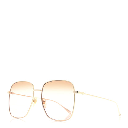 Gucci Metal Fork Square Frame Raccoon Charm Sunglasses GG1031S Pink 1 of 7