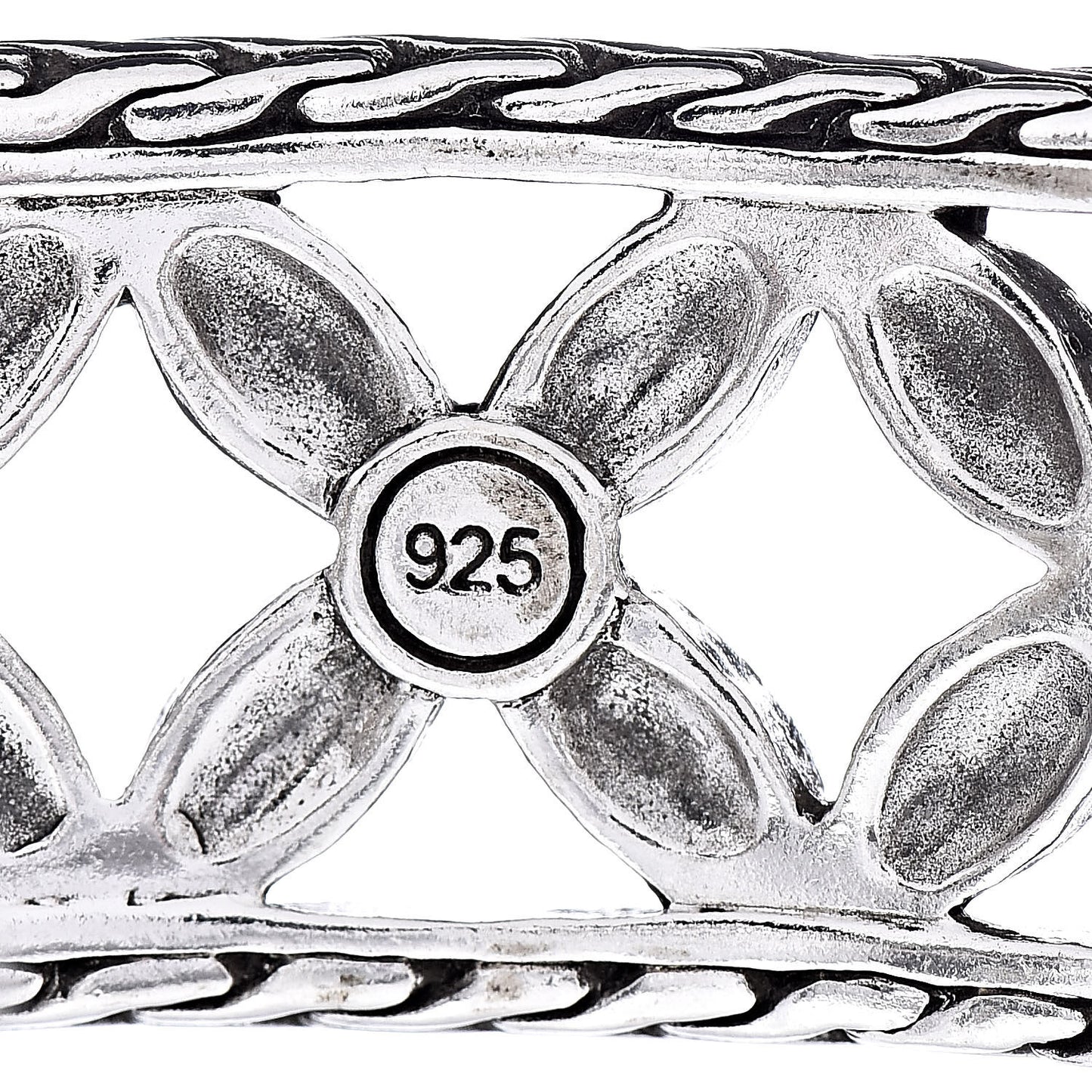 Sterling Silver 18K Yellow Gold Kawung Cuff Bracelet