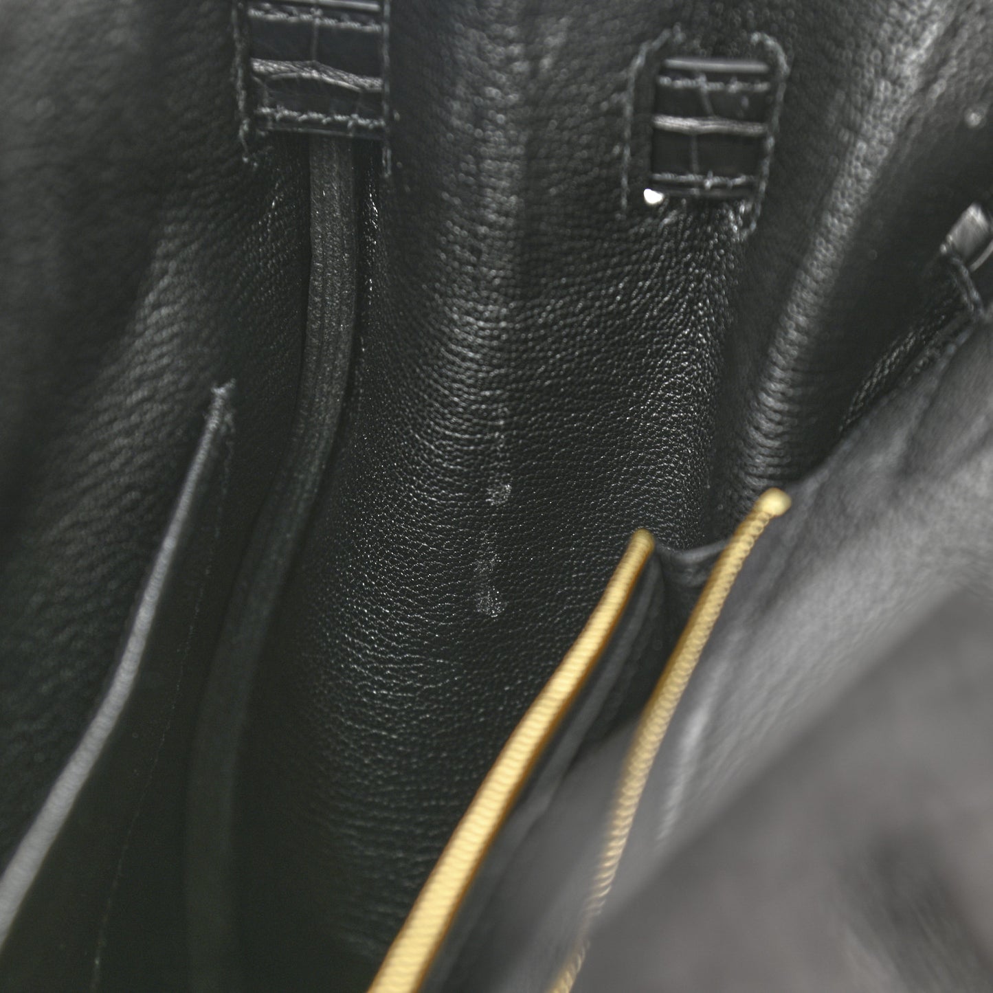 Togo Matte Alligator Birkin Touch 30 Black