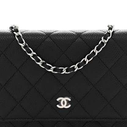 Chanel Caviar Quilted Wallet on Chain WOC Black 8 of 11