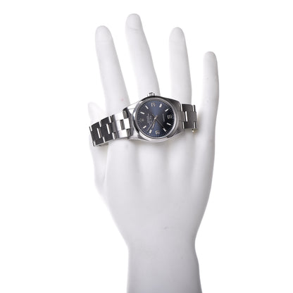 Rolex Stainless Steel 34mm Air-King Oyster Perpetual Precision Watch Blue 14000 2 of 9