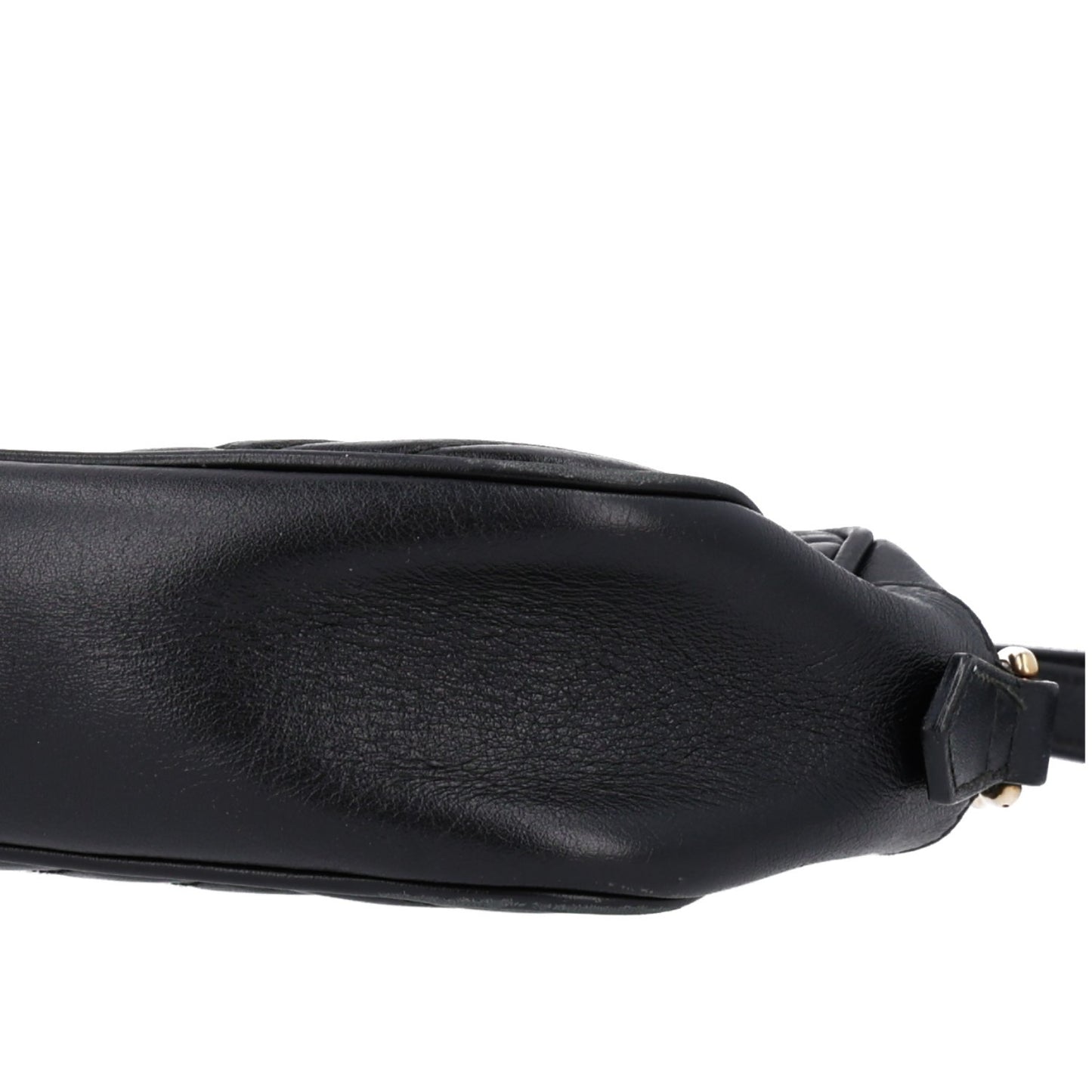 Calfskin Matelasse Small GG Marmont Chain Shoulder Bag Black