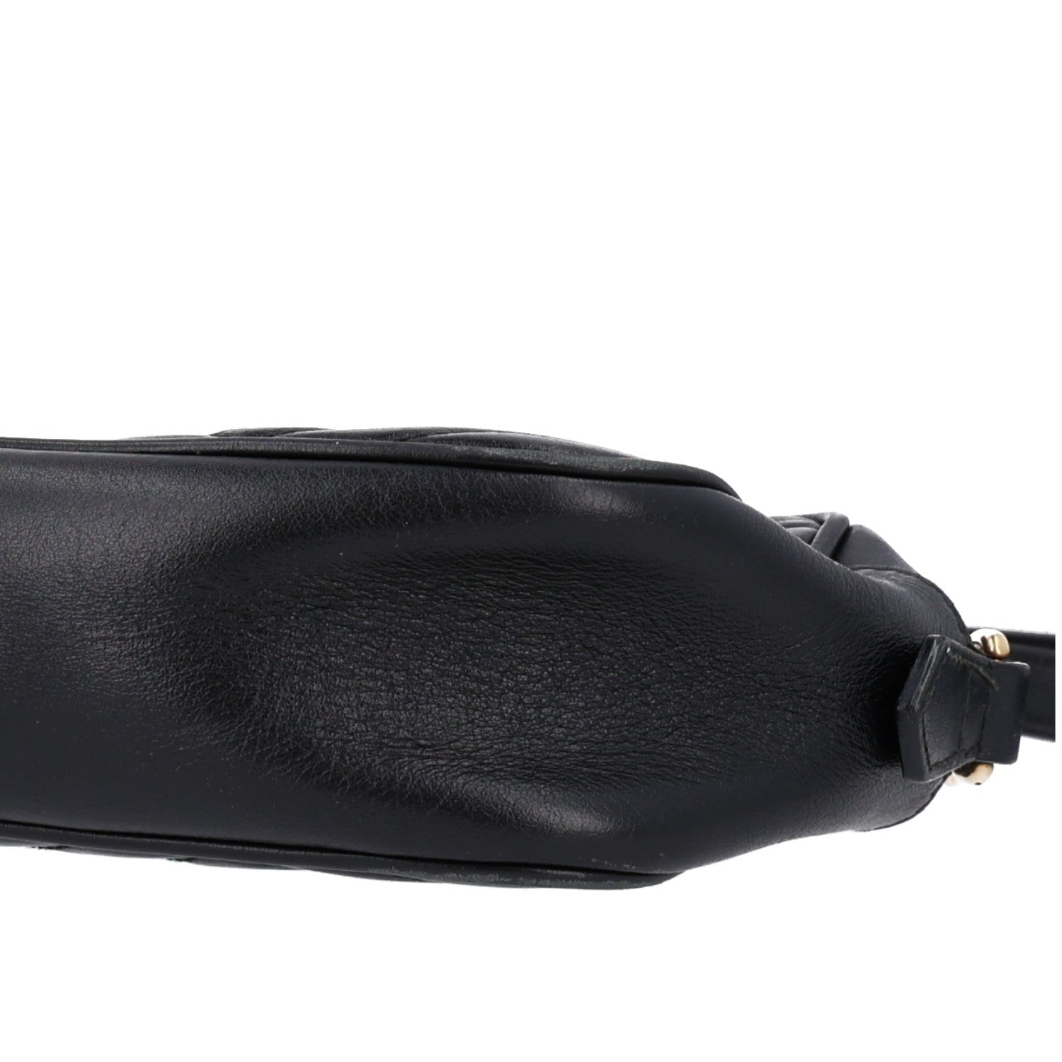 Gucci Calfskin Matelasse Small GG Marmont Chain Shoulder Bag Black 10 of 10
