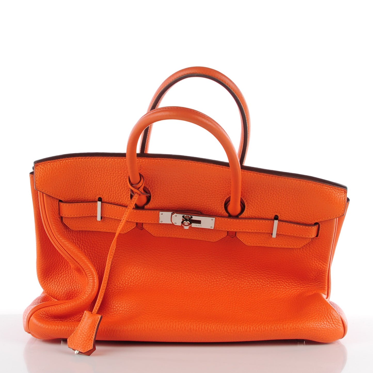 Taurillon Clemence Birkin 35 Orange
