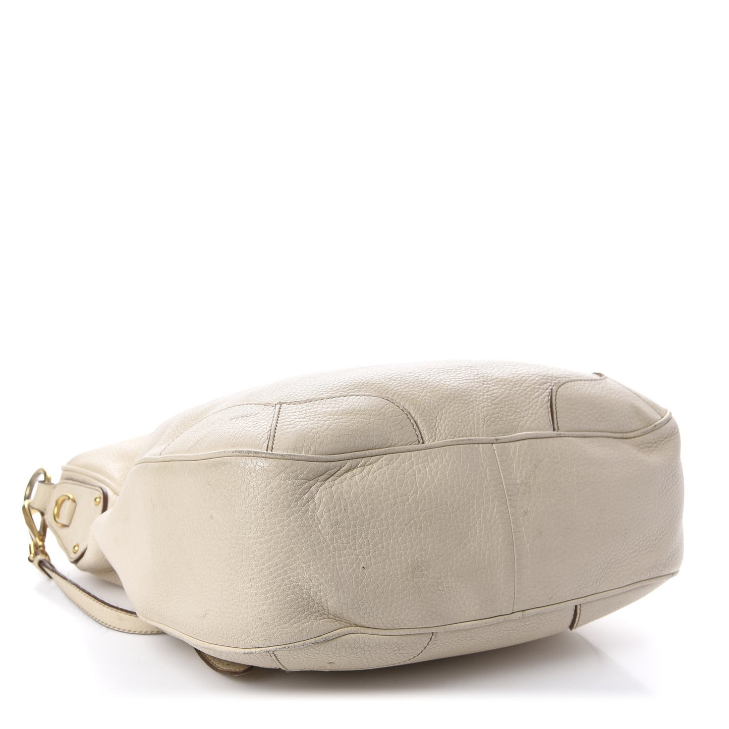 Vitello Daino Shoulder Bag Talco