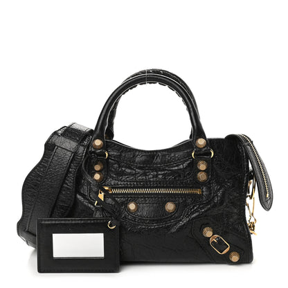 Balenciaga Agneau Giant 12 Gold Hardware Mini City Black 1 of 9