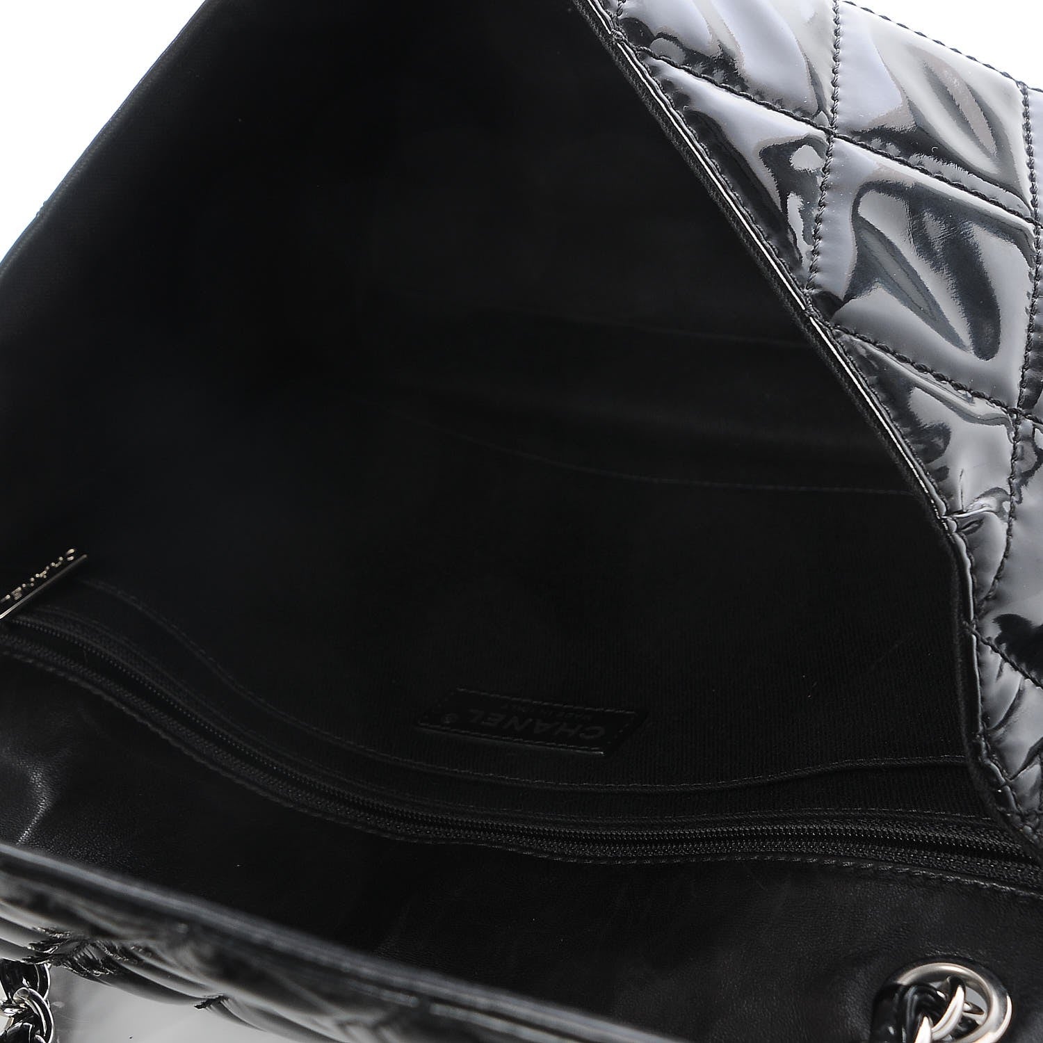 Chanel Vinyl Quilted In the Business Flap Bag Black 5 of 7