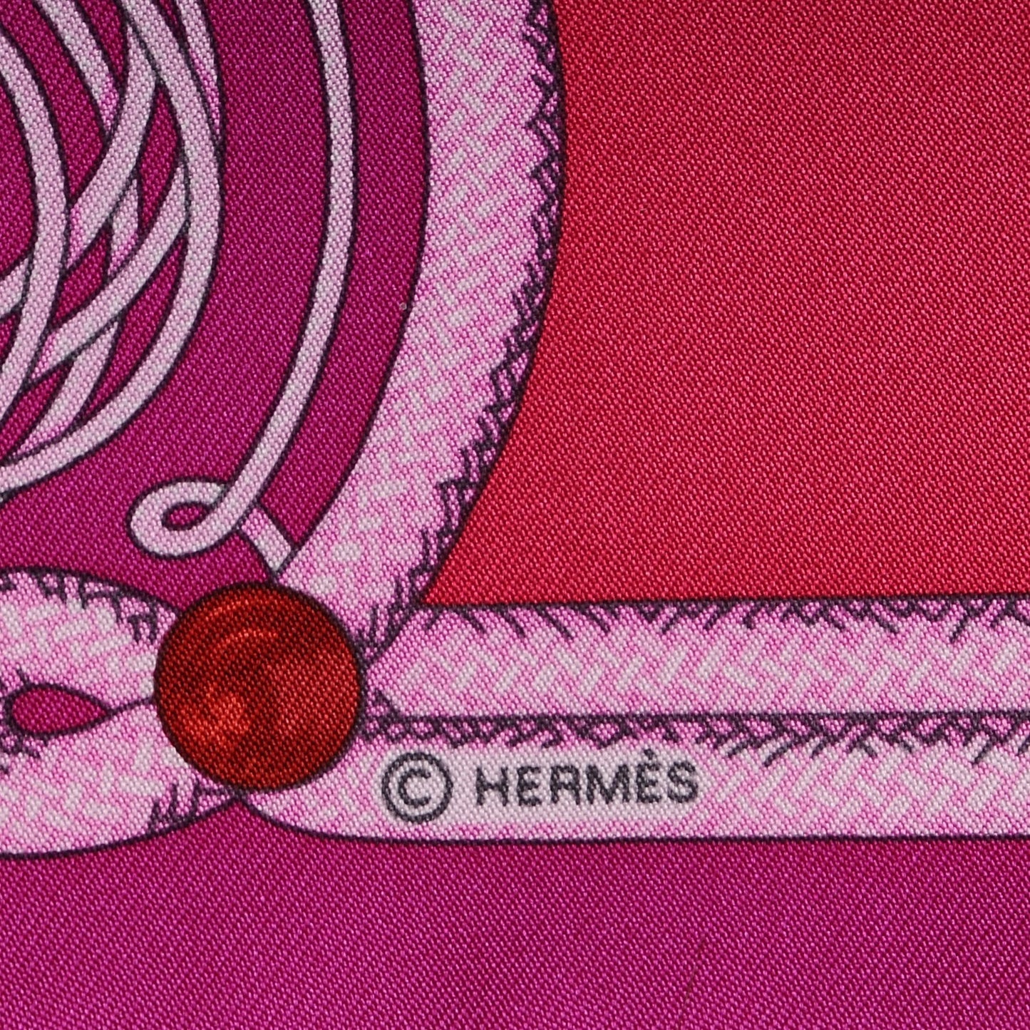Silk Brandebourgs Pocket Square Scarf Rose Fuchsia Mauve
