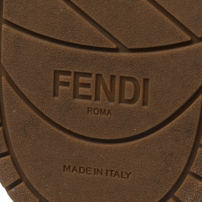 Fendi Calfskin Suede Fendi Match Low Top Sneakers 39 Dodo Straw Yellow 8 of 9
