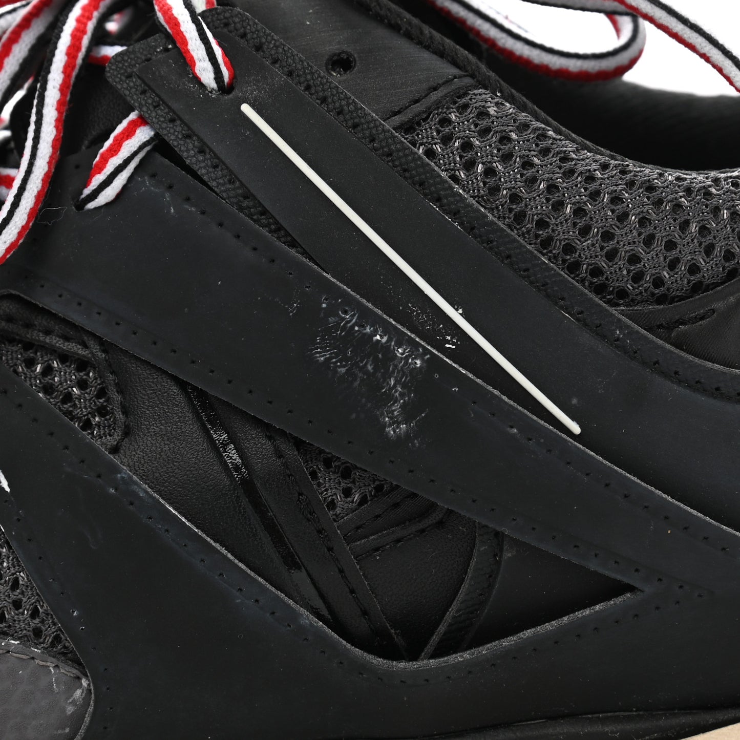 Mesh Nylon Mens Track Sneakers 44 Black Gris