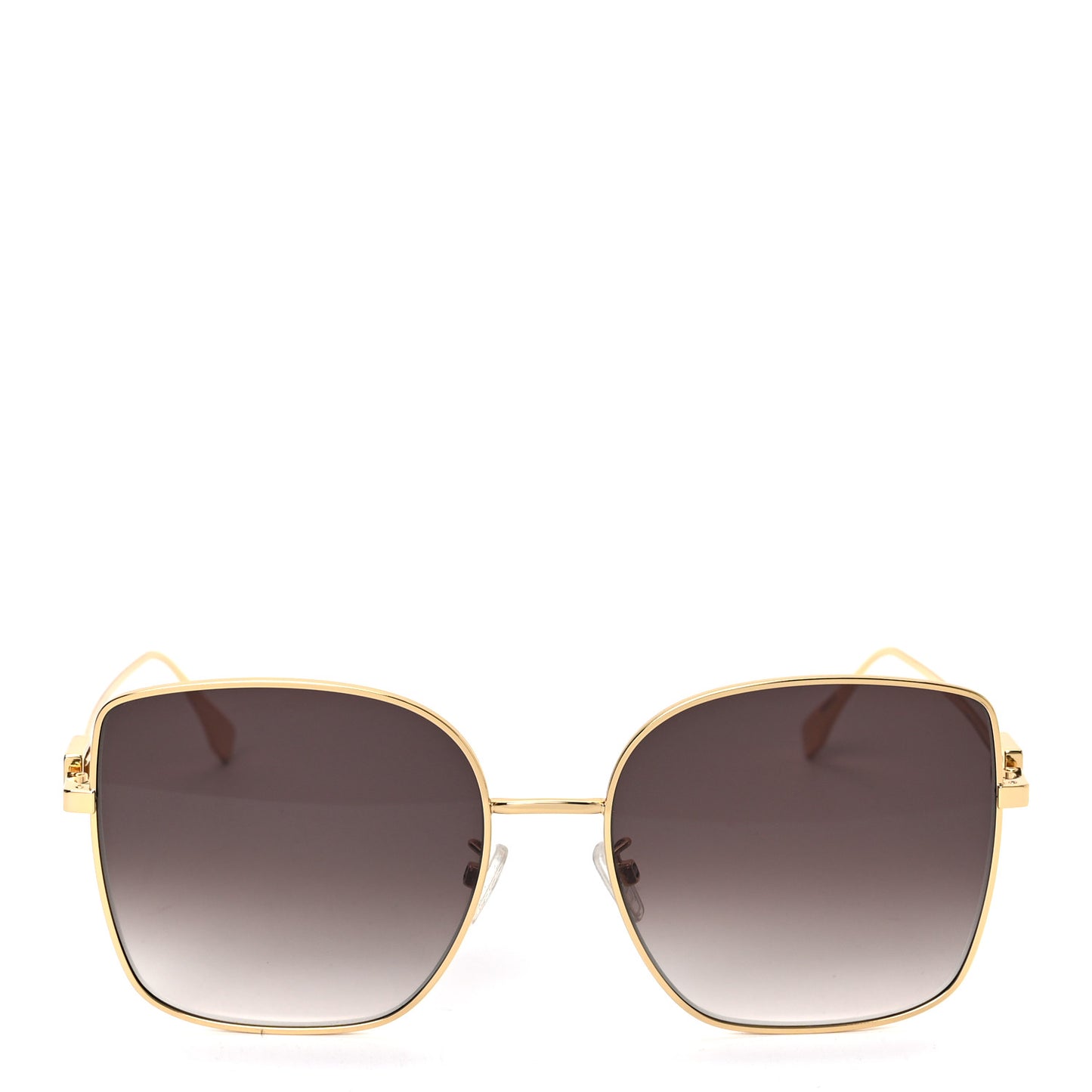 Metal Fendi Forever Sunglasses FE40013U Gold Brown