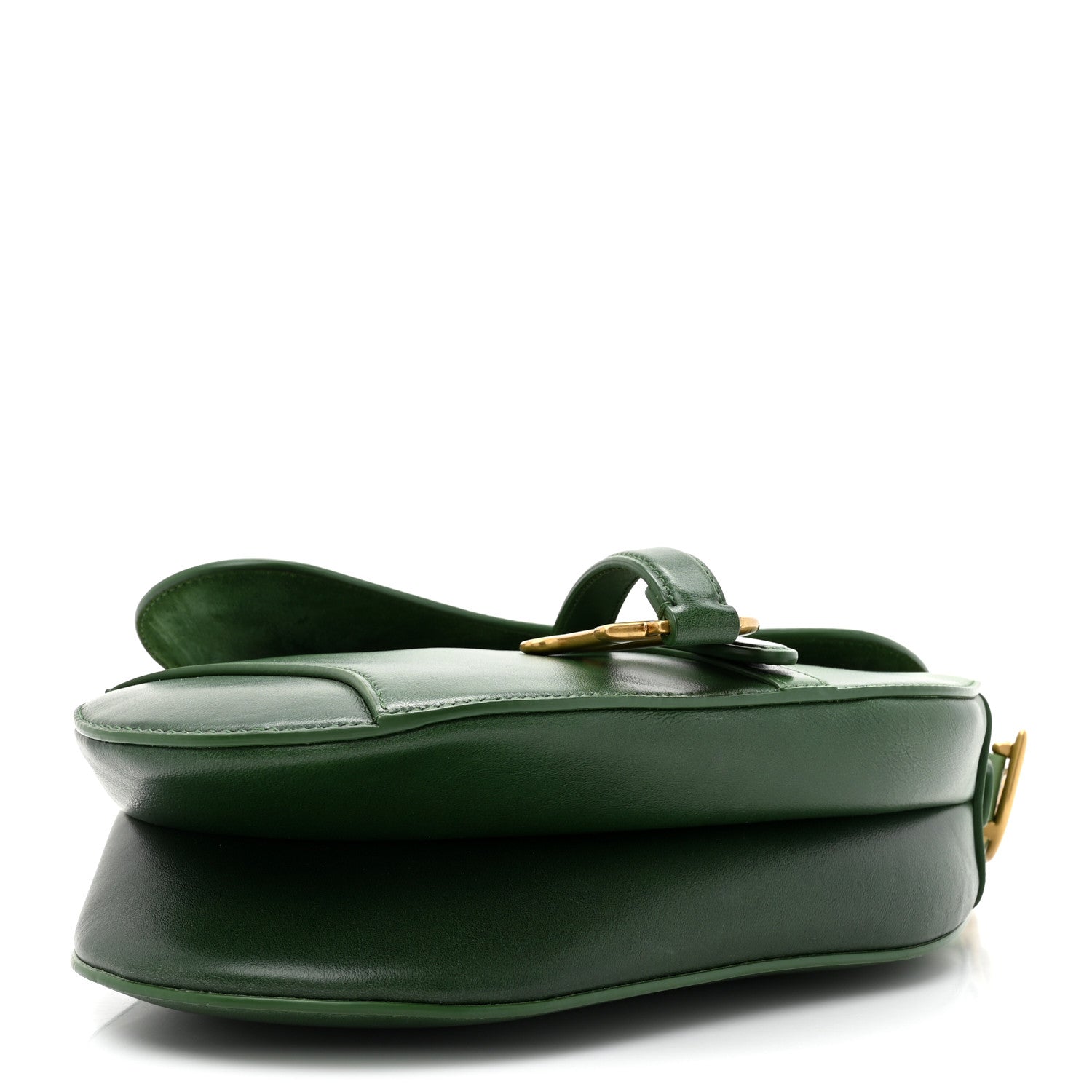Christian Dior Gradient Calfskin Saddle Bag Green 4 of 10