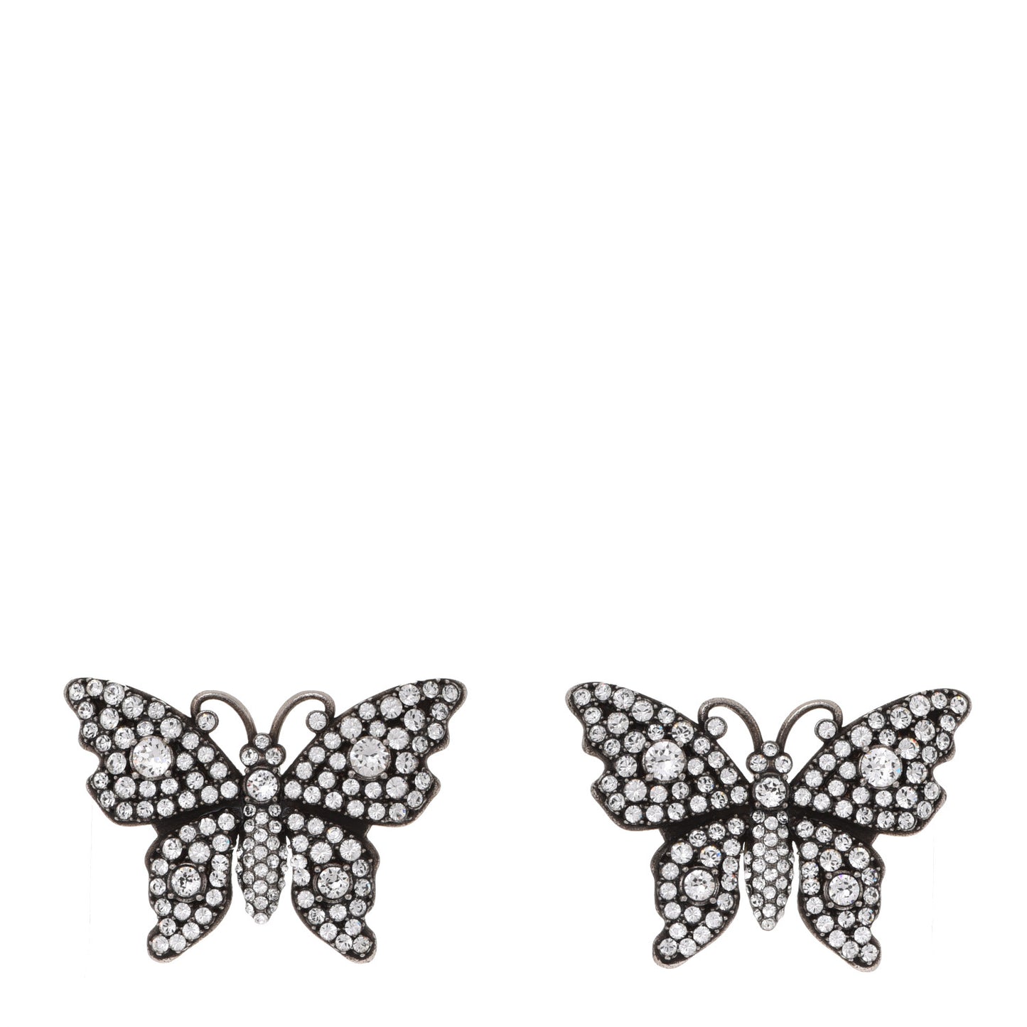 Crystal Butterfly Stud Earrings