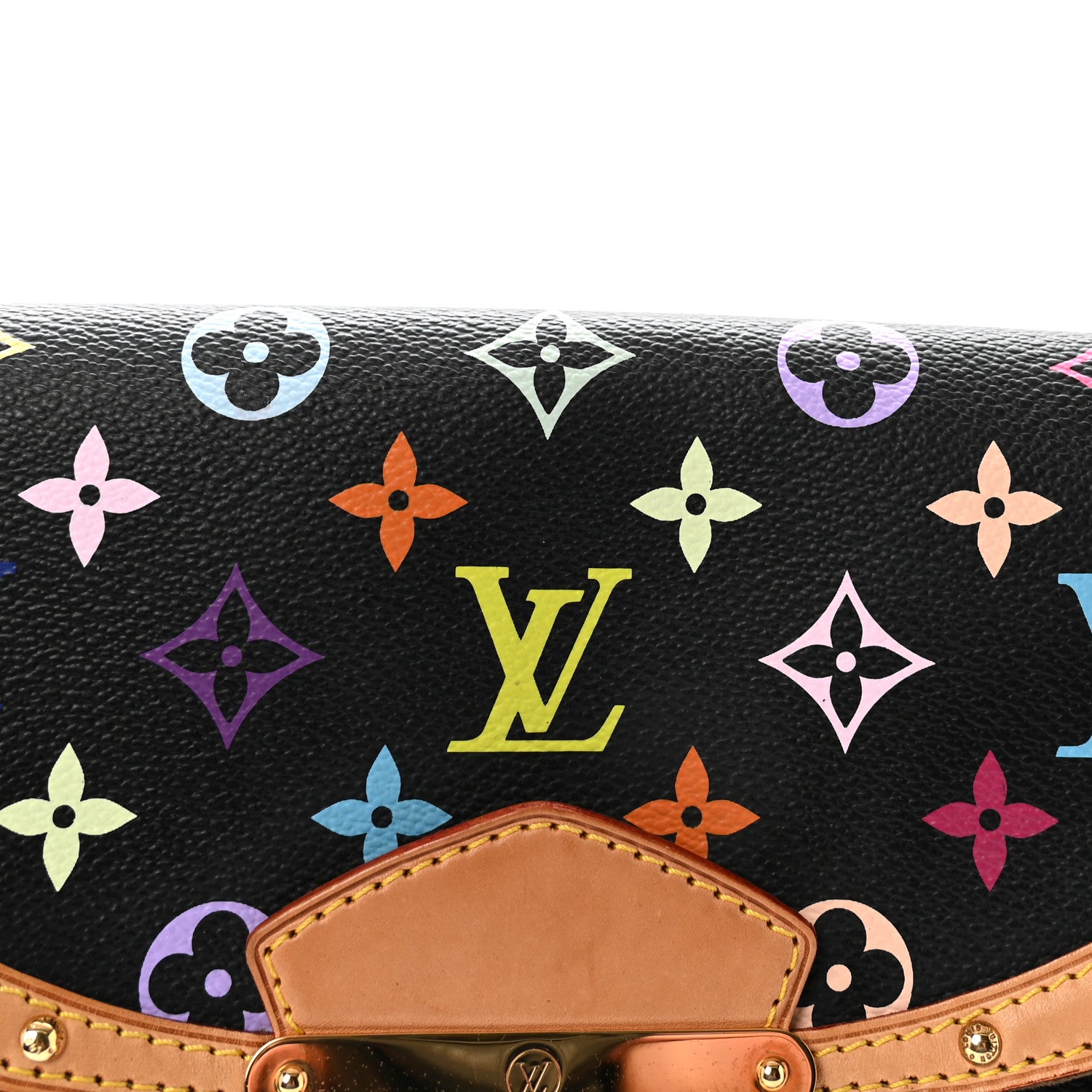 Louis Vuitton Monogram Multicolor Beverly MM Black 7 of 9