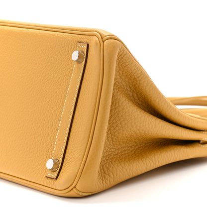 Hermes Taurillon Clemence Birkin 30 Curry 9 of 9