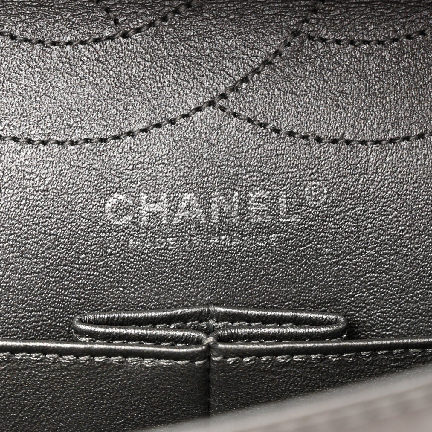 Metallic Aged Calfskin Quilted 2.55 Reissue 227 Flap Grey