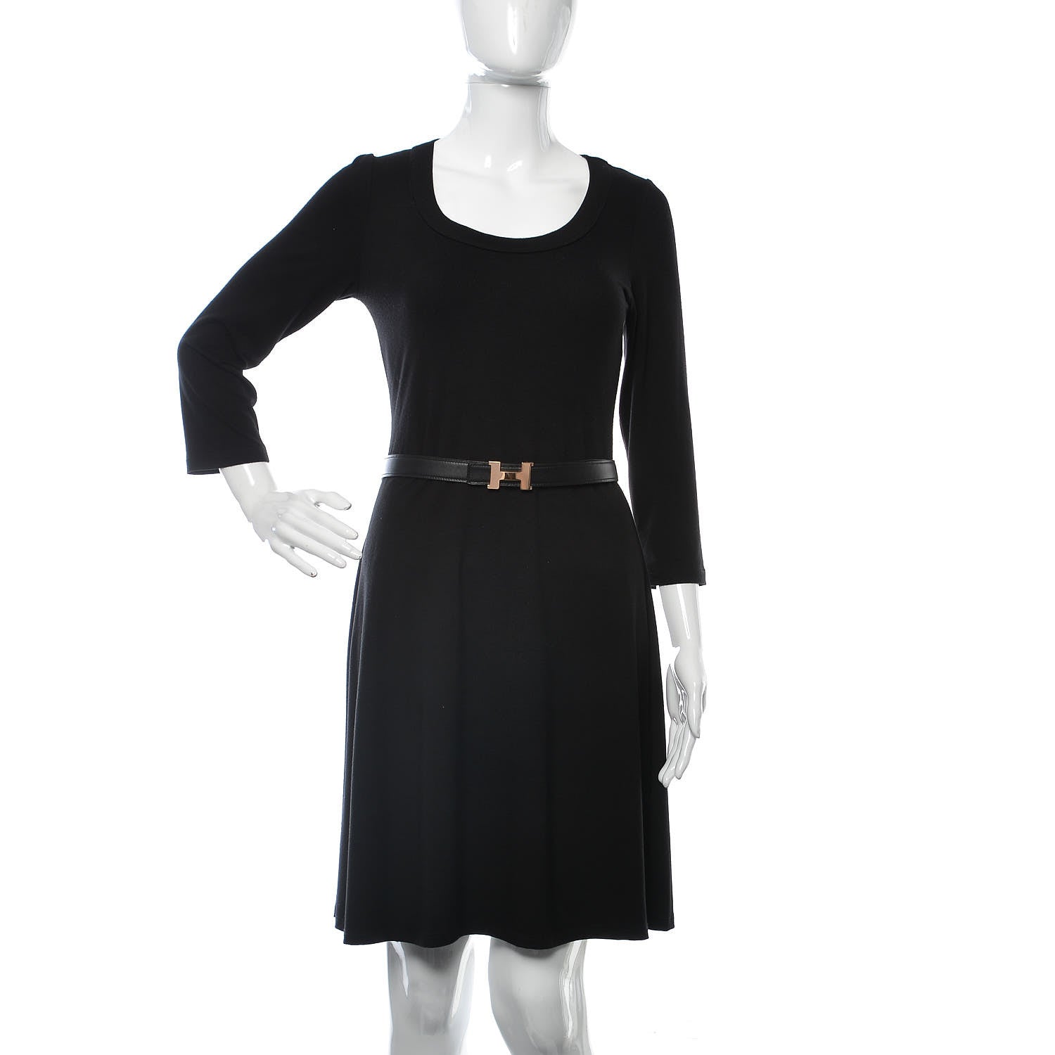 Hermes Swift Epsom 24mm Mini Constance H Belt 75 Black Gold 2 of 7