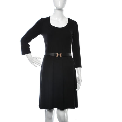 Hermes Swift Epsom 24mm Mini Constance H Belt 75 Black Gold 2 of 7