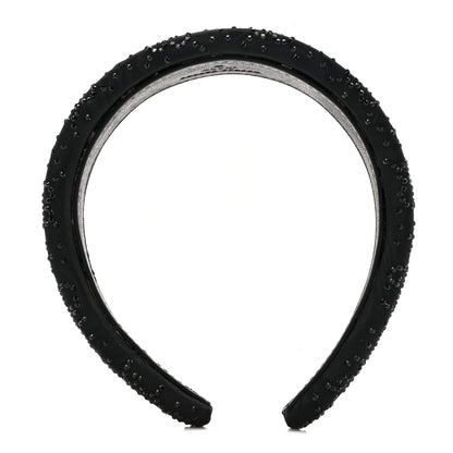 Gucci Moiret GG Crystal Minirich Headband Black Crystal 1 of 5