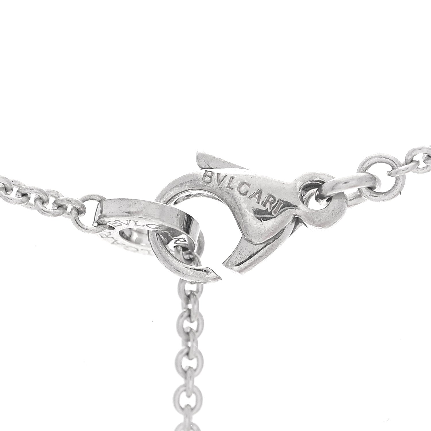 Bulgari Sterling Silver Ceramic Save The Children Pendant Necklace 6 of 7