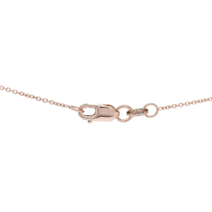 Roberto Coin 18K Rose Gold Diamond Tiny Treasures Circle Pendant Necklace 4 of 5