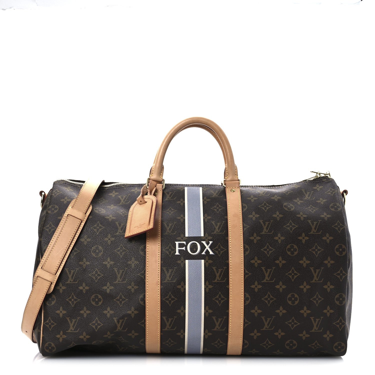 Louis Vuitton Monogram My LV Heritage Keepall Bandouliere 50 Light Gray White 1 of 13