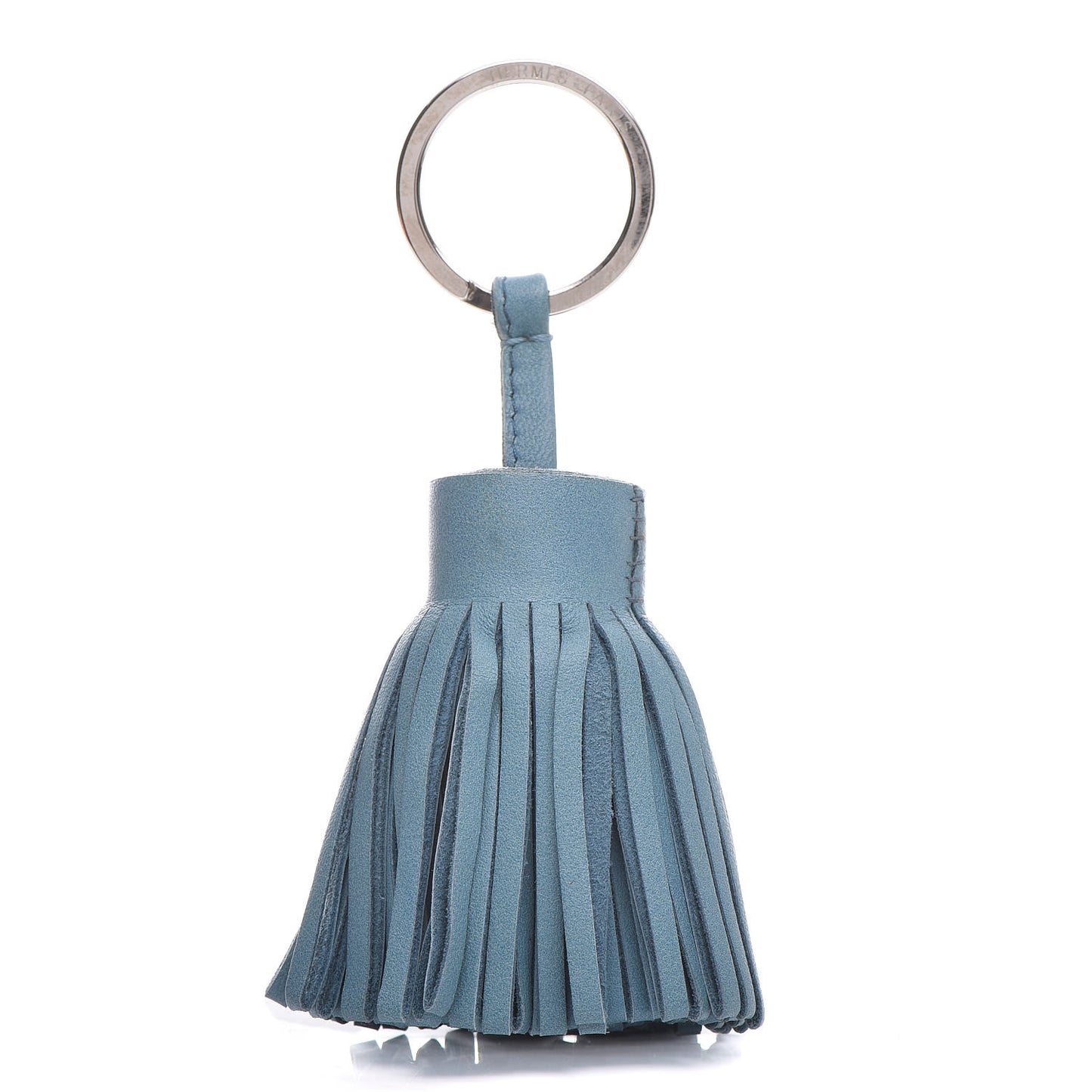 Lambskin Carmen Tassel Key Holder Blue Jean