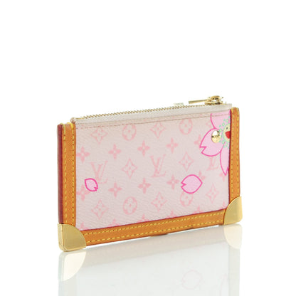 Louis Vuitton Monogram Cherry Blossom Key Pouch Pink 3 of 7