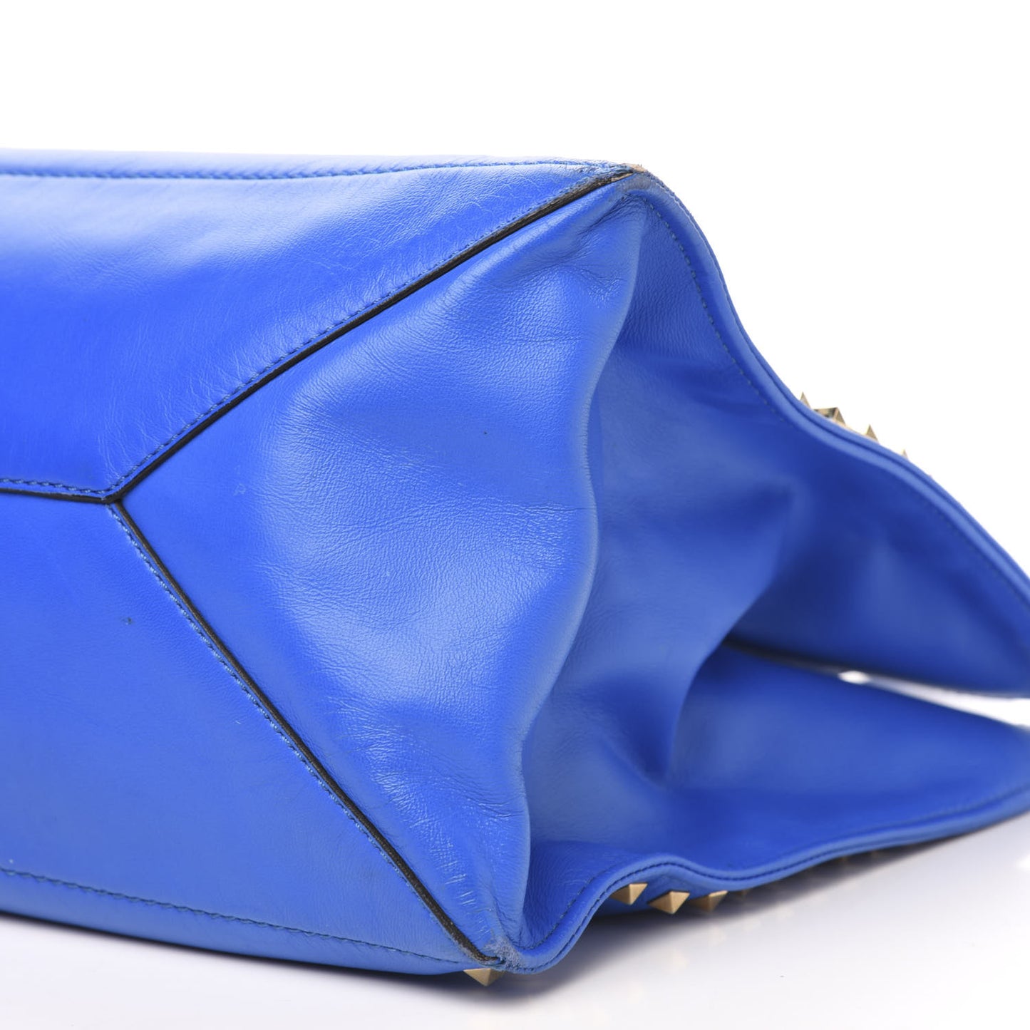 Nappa Medium Rockstud Soft Tote Blue Poudre