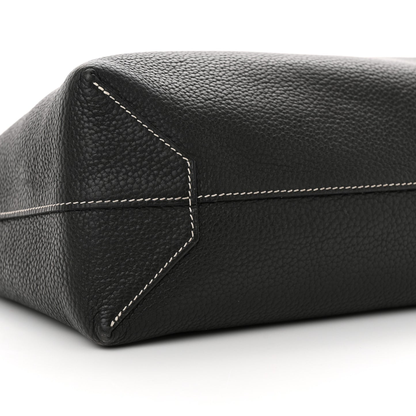 Sikkim Taurillon Clemence Double Sens 36 Reversible Tote Black Graphite