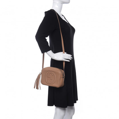 Gucci Pebbled Calfskin Small Soho Disco Bag Rose Beige 2 of 9