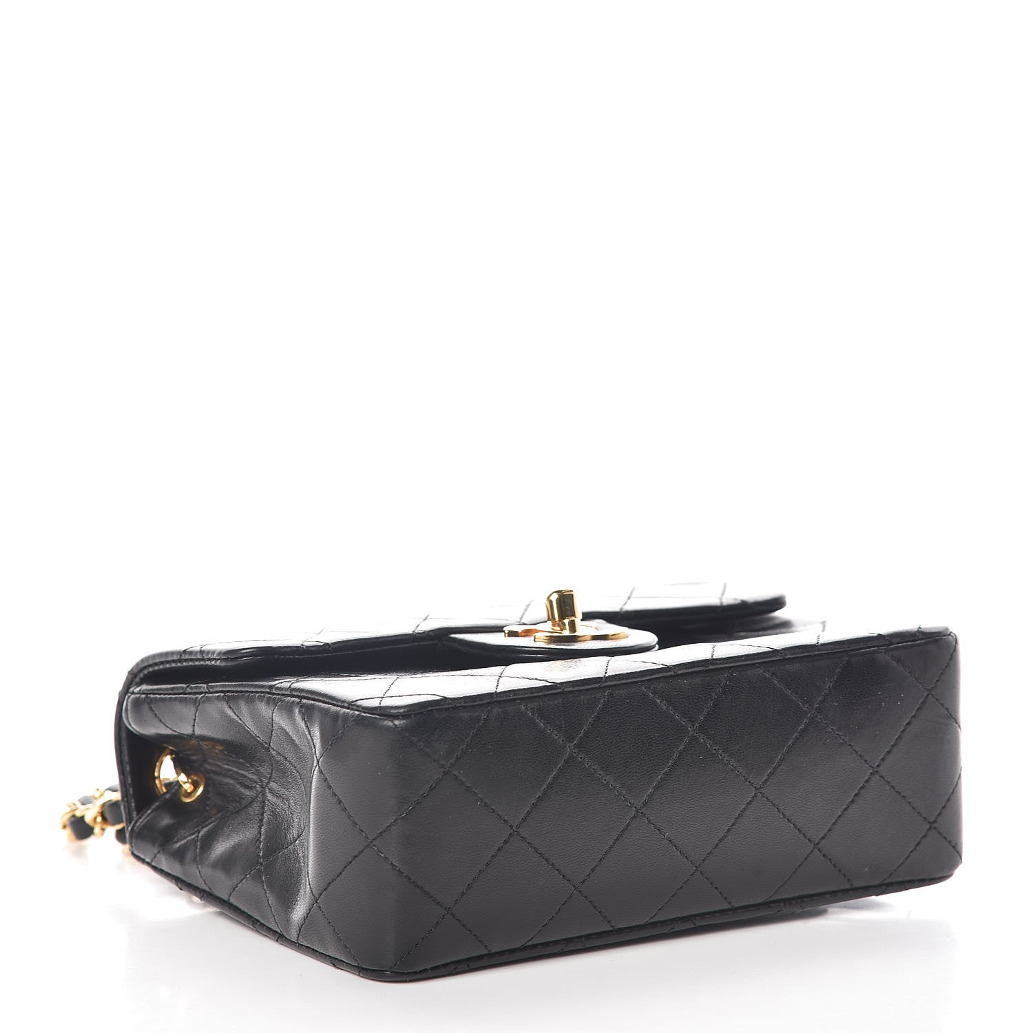 Chanel Lambskin Quilted Mini Square Flap Black 4 of 11
