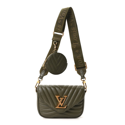 Louis Vuitton Calfskin New Wave Multi Pochette Kaki 1 of 9