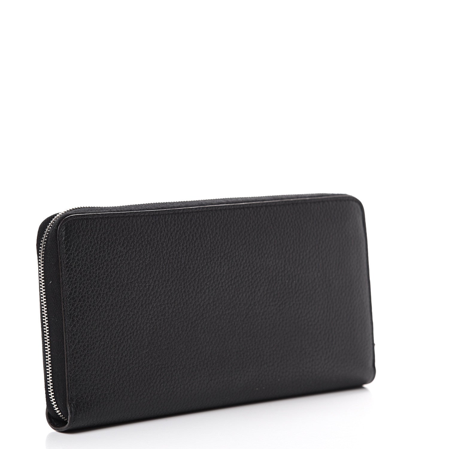 Celine Calfskin Large Zip Around Multifunction Wallet Black Citron 2 of 7