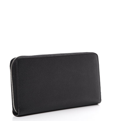 Celine Calfskin Large Zip Around Multifunction Wallet Black Citron 2 of 7