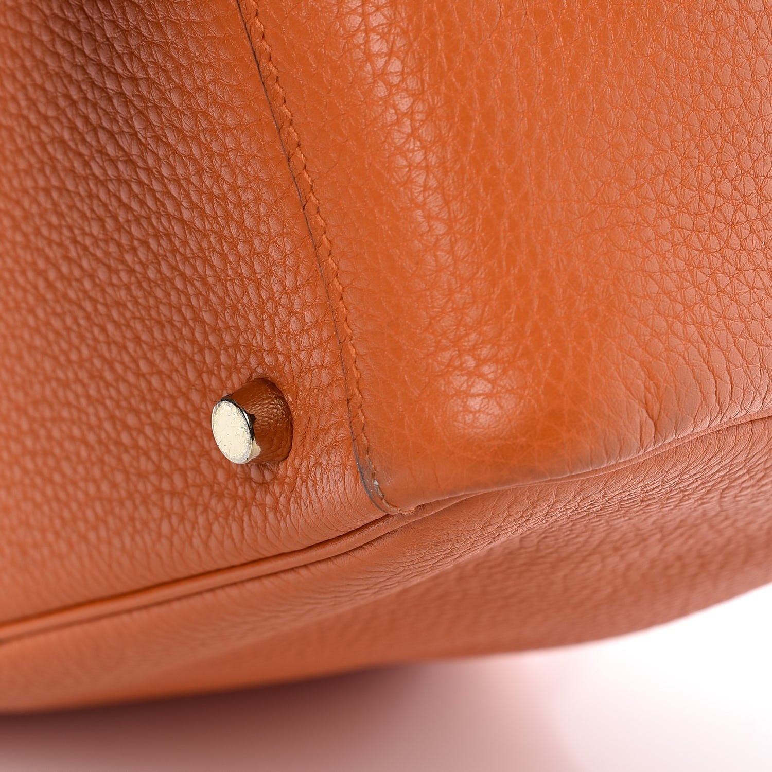 Hermes Taurillon Clemence Lindy 30 Orange 12 of 12