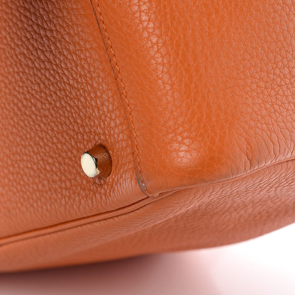 Hermes Taurillon Clemence Lindy 30 Orange 12 of 12